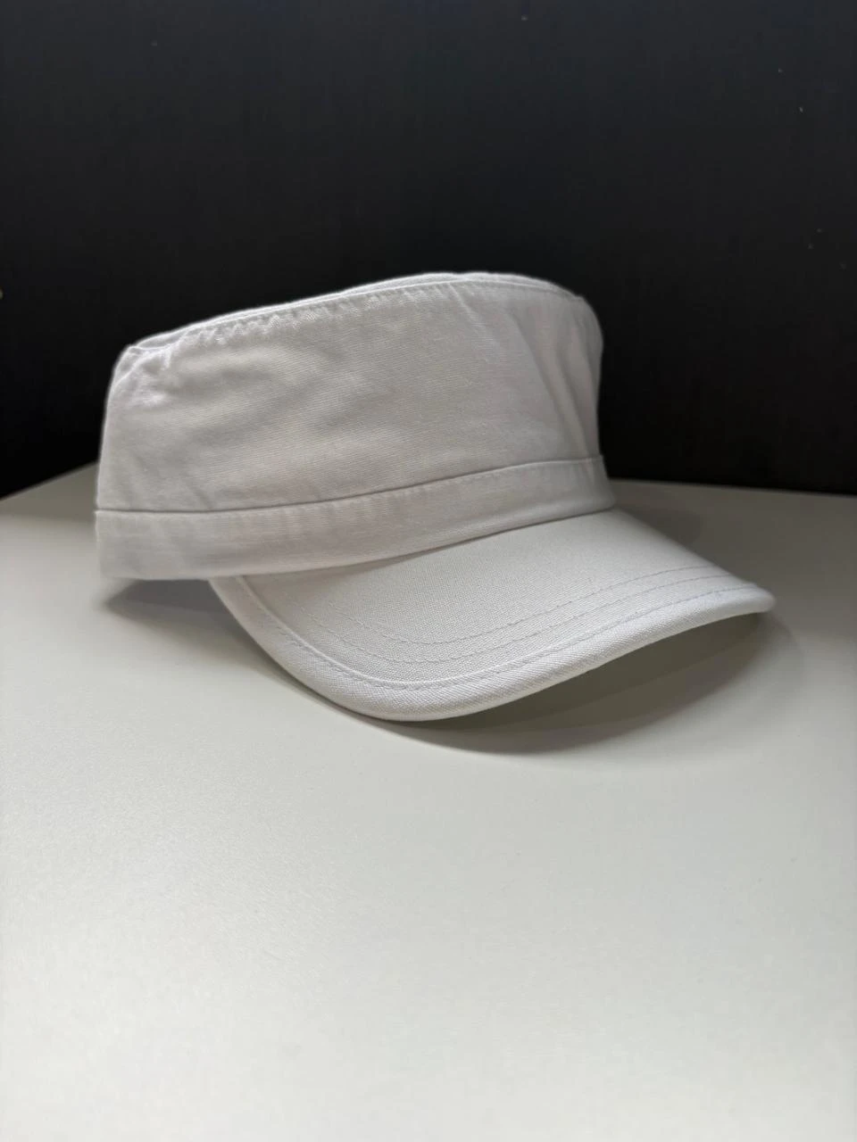 Witte militaire pet, verstelbare maat, volwassene, nieuw – photo 2